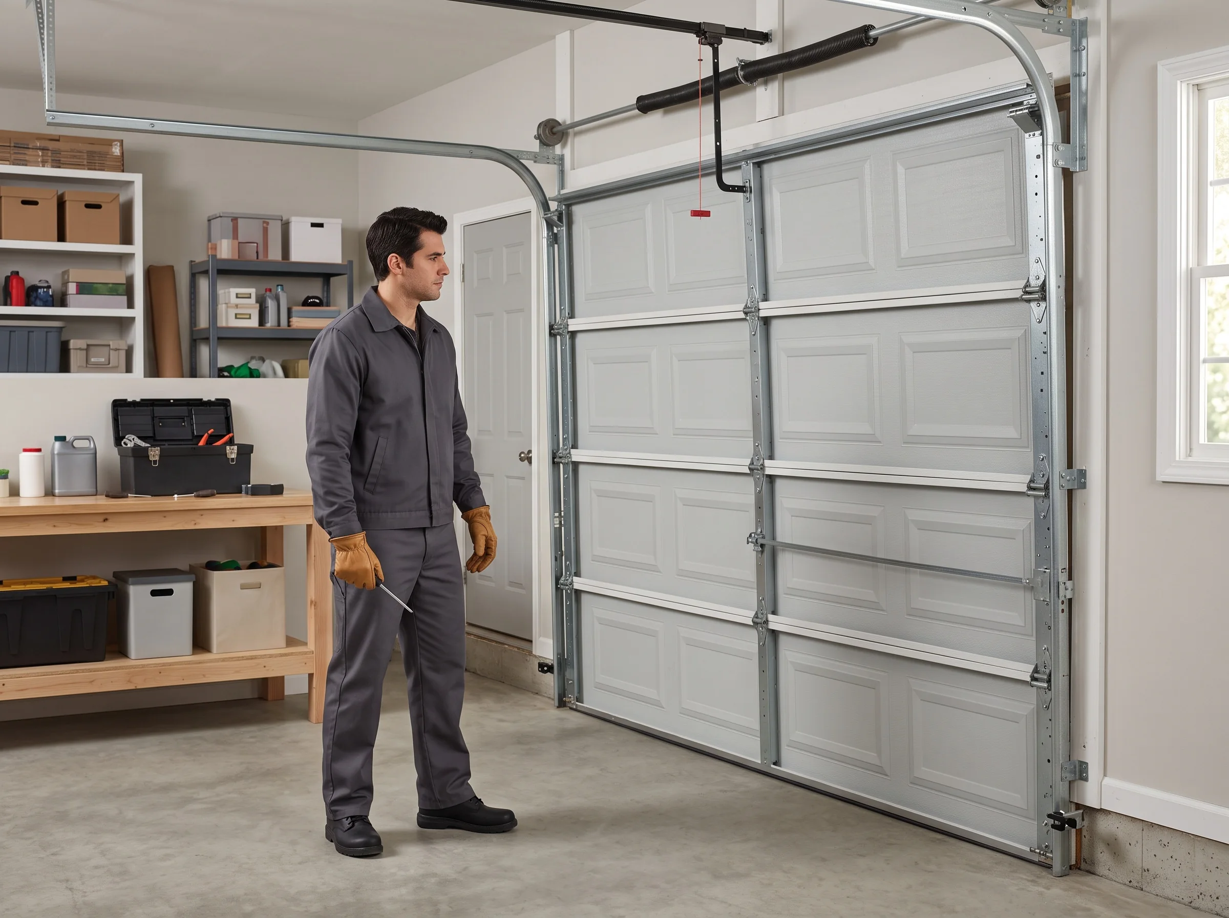 Off-track garage door safety assessment
